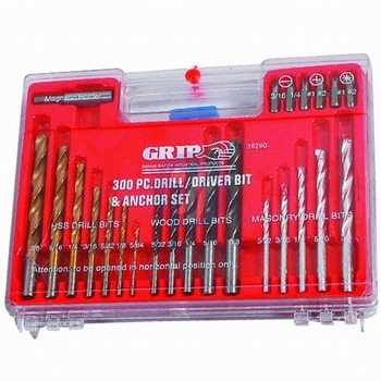 Yong Shun gyorsacél spirálfúrók készlet fa- és építőipari használatra, tartalmaz eszközöket a menetekhez, ötvözött acél, háztartási használat, súly 3.0, brit szabvány