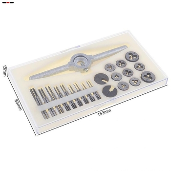 Tap and Die Set, 31 τεμάχια, HSS 6542, περιλαμβάνει τάπ γάντζο