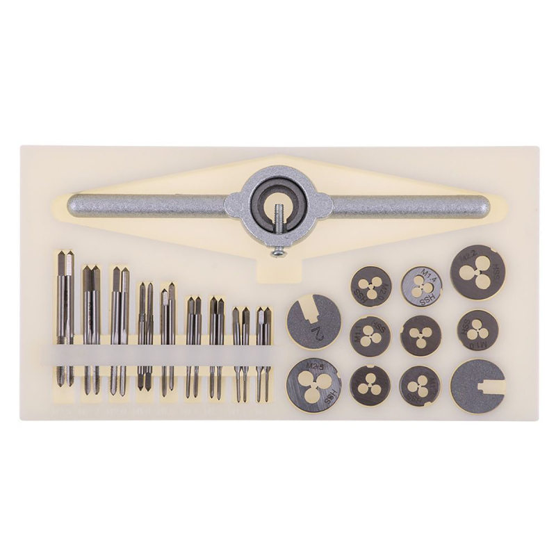 Tap and Die Set, 31 τεμάχια, HSS 6542, περιλαμβάνει τάπ γάντζο