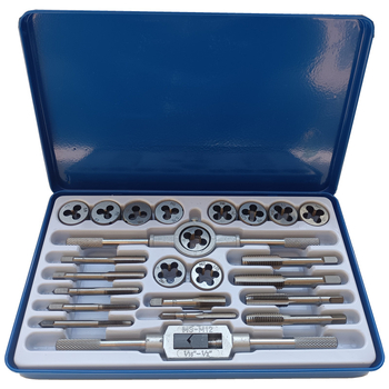 Σετ Tap και Die για μέταλλα, χειροκίνητος Tap Wrench, με μετρικές βίδες, εργαλείο επισκευής κοχλιών