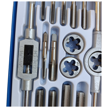 Σετ Tap και Die για μέταλλα, χειροκίνητος Tap Wrench, με μετρικές βίδες, εργαλείο επισκευής κοχλιών