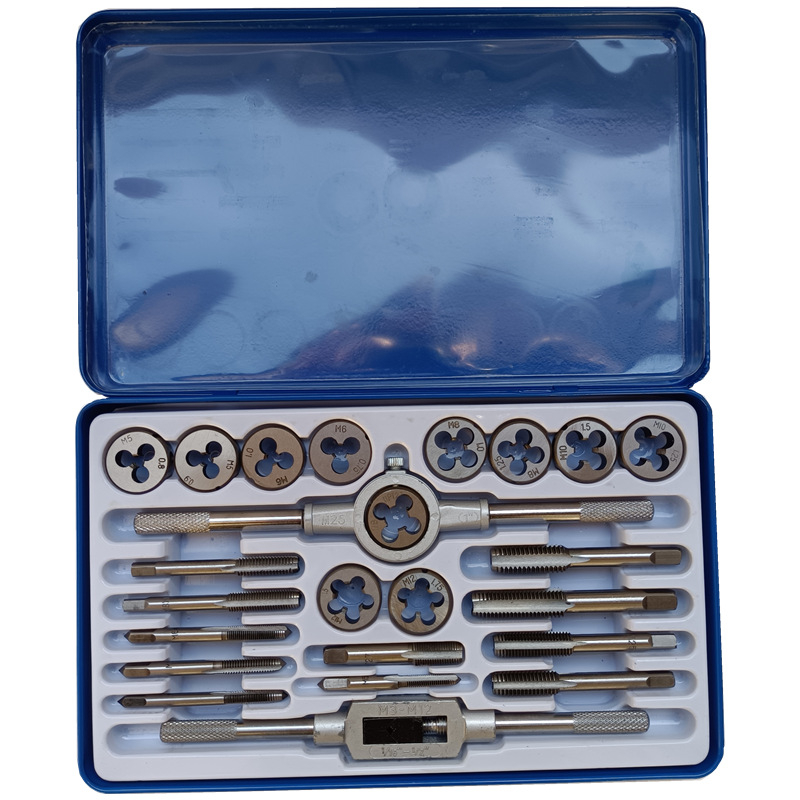 Σετ Tap και Die για μέταλλα, χειροκίνητος Tap Wrench, με μετρικές βίδες, εργαλείο επισκευής κοχλιών