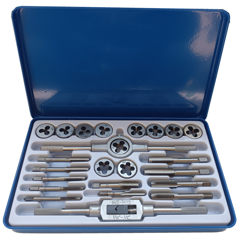 Σετ Tap και Die για μέταλλα, χειροκίνητος Tap Wrench, με μετρικές βίδες, εργαλείο επισκευής κοχλιών