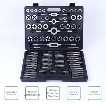 Chi Xi σετ 110 τεμαχίων εργαλείων για βίδες με χειροκίνητο κλειδί, μετρικό και ιμπεριαλιστικό πρότυπο