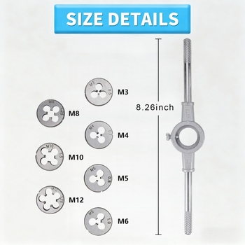 8 τεμάχια σετ νηματισμού από κράμα χάλυβα