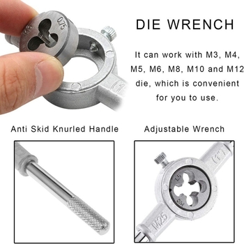 8 τεμάχια σετ νηματισμού από κράμα χάλυβα