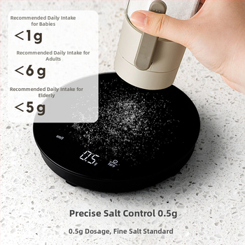 Precíz sóadagoló üveg, szilárd fűszerekhez, skandináv stílus, Junda Lai márka, nyomtatott logóval