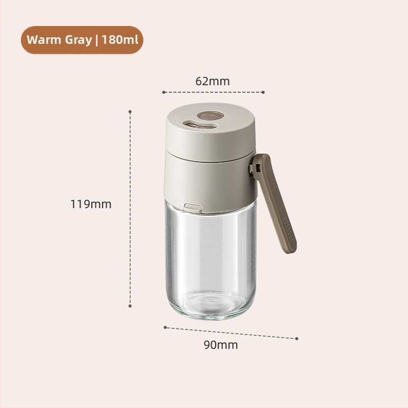 Precíz sóadagoló üveg, szilárd fűszerekhez, skandináv stílus, Junda Lai márka, nyomtatott logóval