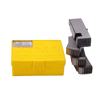 Tiger King elektromos menetfűző gép, 100‑as típusú die, karbon- és gyorsacél kivitelben, tűzvédelmi vízcsövekhez, US hüvelyk szabvány