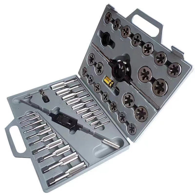Σετ Tap and Die, 45 τεμάχια, Μετρικό εύρος M6–M24, Χειροκίνητο εργαλείο, Tongyu