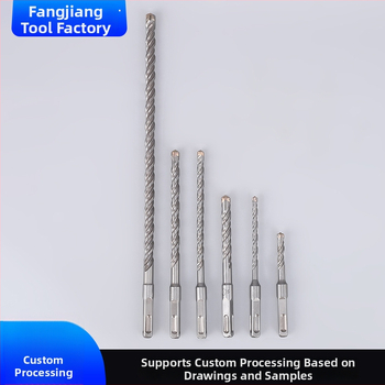 Krizové vrtáky s štvorhraným upínaním, prispôsobiteľné; vhodné pre betón a múry z cementu a tehál; materiál: 40Cr chrómová oceľ YG8 zliatina