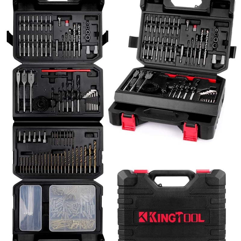 Ifixpro 418-dijelni set spiralnih bušilica za građenje i obradu drveta, HSS 4241 niklirano