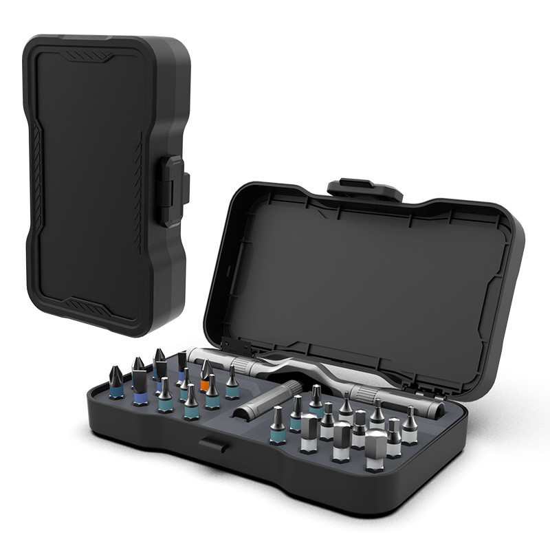 24-u-1 set odvijača s ráčnim mehanizmom, S2+CR-V, magnetski Philips bitovi, za kućnu upotrebu