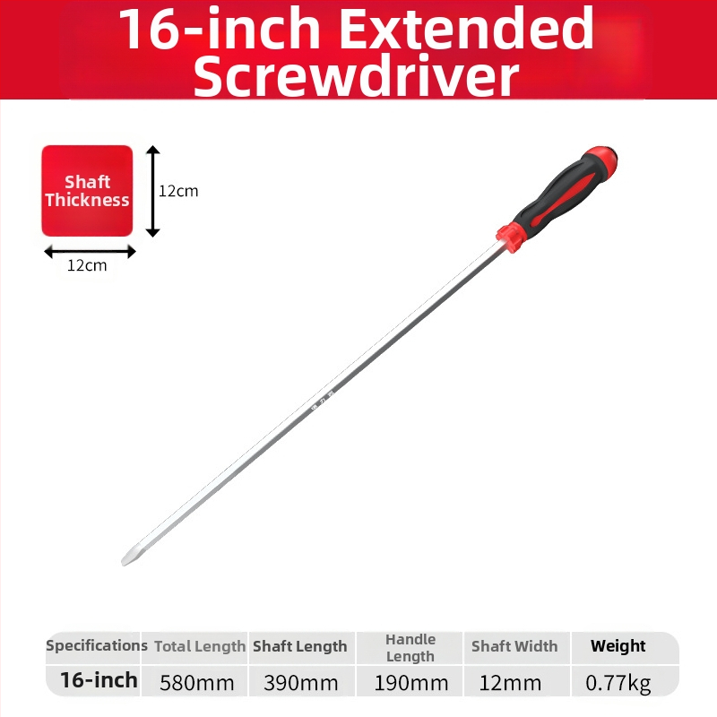 Phillips skrutkovač s plastovým telom a rukoväťou z chróm-vanádovej ocele, krížová hlava