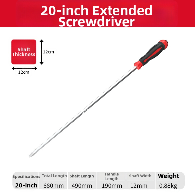 Phillips skrutkovač s plastovým telom a rukoväťou z chróm-vanádovej ocele, krížová hlava