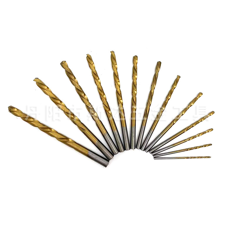 13 db balkezes keményfém spirálfúró készlet – egyenes szárú