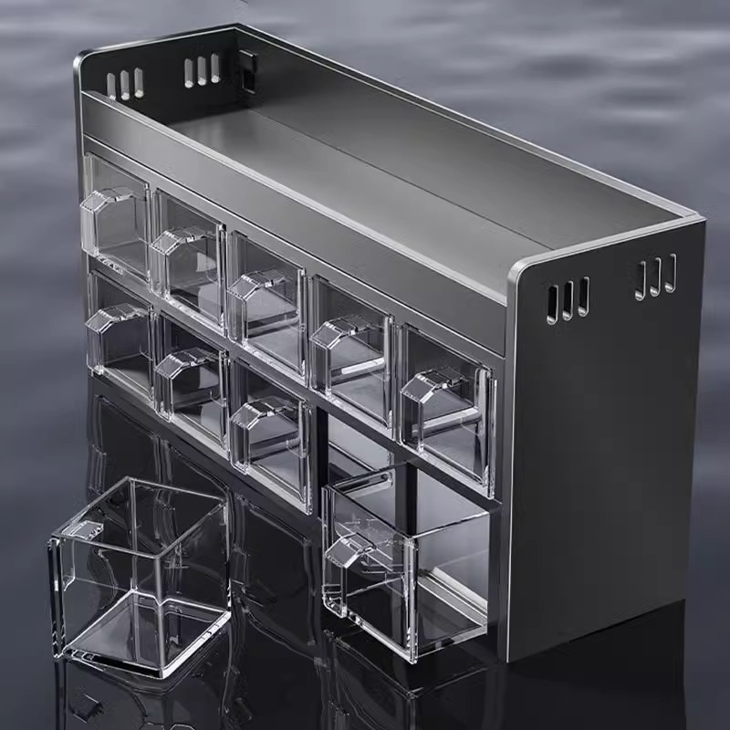 Qianhua Zidni držač začina od karbonske čelika, bez bušenja, višenamjenski kuhinjski organizator