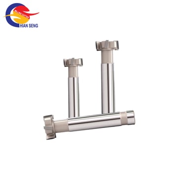 Freză de capăt din oțel wolfram, lamă zimțată, freză tip T, freză pentru canelare în T, pentru prelucrarea oțelurilor speciale, oțelului inoxidabil, turnătorie, cupru și aluminiu