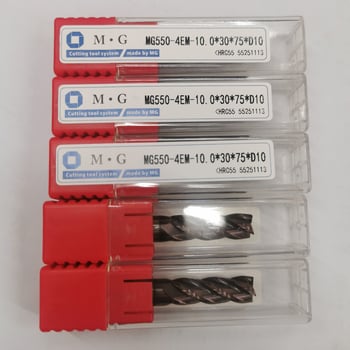 Mingguan CNC maró acélhoz, négyélű karbid maró, sík aljzatú, hosszított kivitel