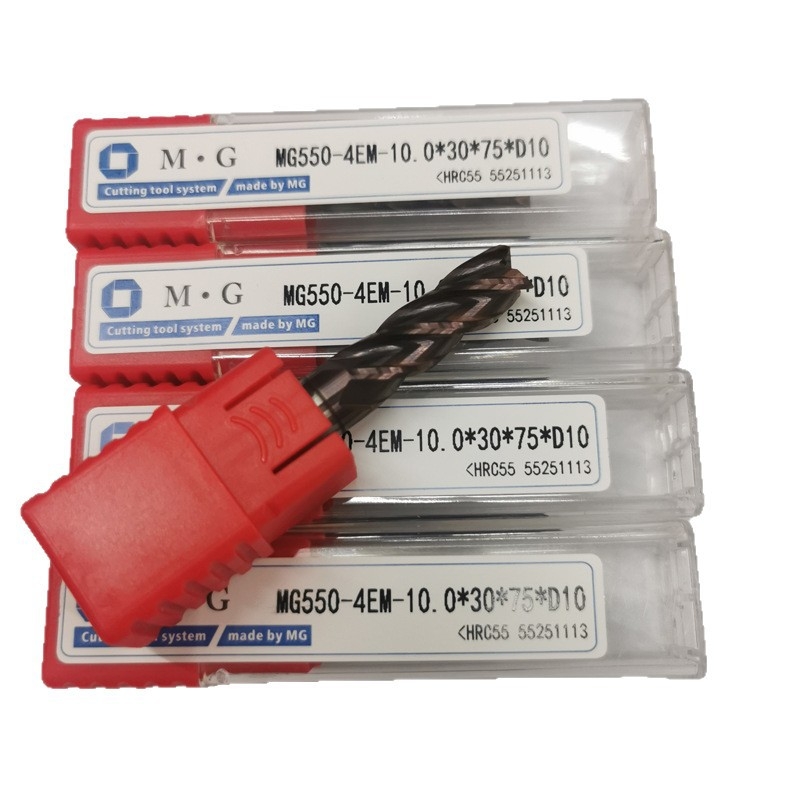 Mingguan CNC maró acélhoz, négyélű karbid maró, sík aljzatú, hosszított kivitel