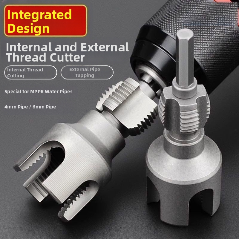 Integrated Internal/External Pipe Threading Tool for PPR Tubing – Thread Tapping Die