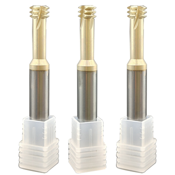 Prilagođena završna freza od visokokobaltne volframove čelika, otporna na temperaturu i udarce, UNC trozubna navojna freza, za glodalice i obradne centre