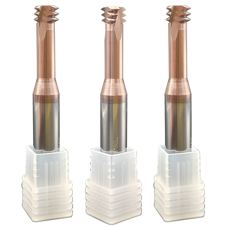 Prilagođena završna freza od visokokobaltne volframove čelika, otporna na temperaturu i udarce, UNC trozubna navojna freza, za glodalice i obradne centre
