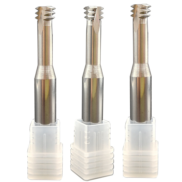 Prilagođena završna freza od visokokobaltne volframove čelika, otporna na temperaturu i udarce, UNC trozubna navojna freza, za glodalice i obradne centre