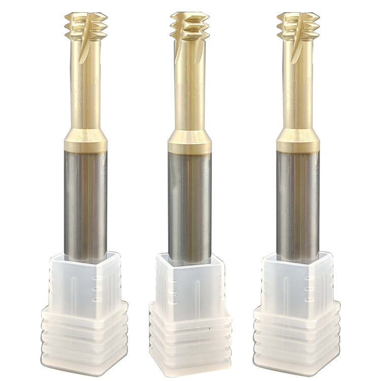 Prilagođena završna freza od visokokobaltne volframove čelika, otporna na temperaturu i udarce, UNC trozubna navojna freza, za glodalice i obradne centre