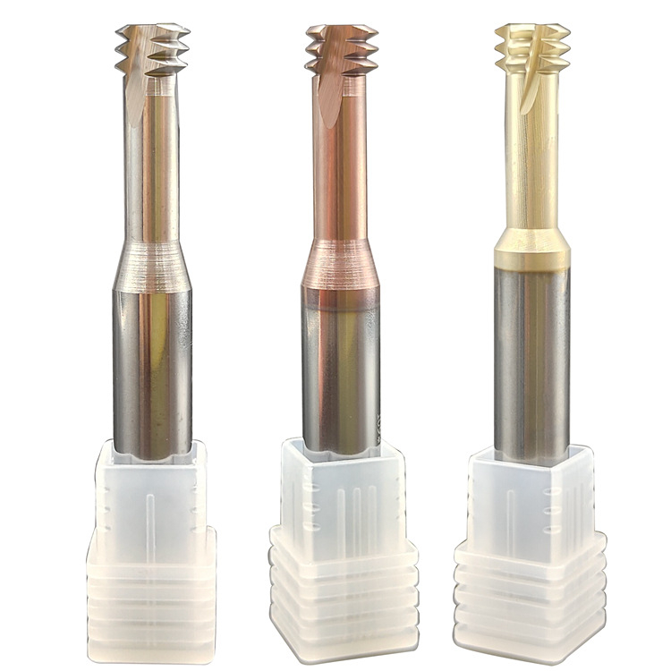 Prilagođena završna freza od visokokobaltne volframove čelika, otporna na temperaturu i udarce, UNC trozubna navojna freza, za glodalice i obradne centre