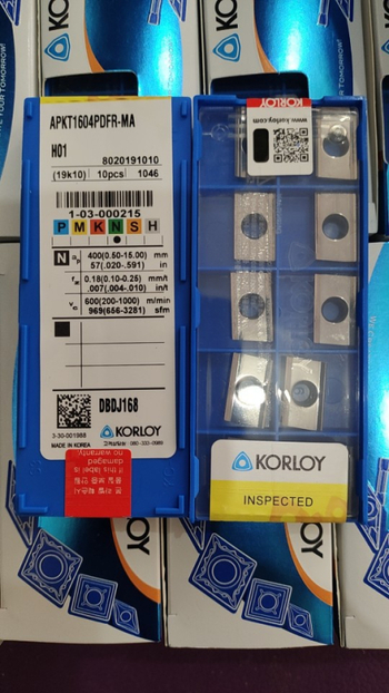 APKT1604-HA keményfém maróbetét alumínium- és rézmegmunkáláshoz, speciális keményötvözet