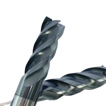 70° wolfram-karbid antivibrációs maró, 4 élű, lapos alj, hosszított CNC marófej