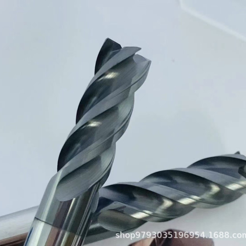 70° wolfram-karbid antivibrációs maró, 4 élű, lapos alj, hosszított CNC marófej