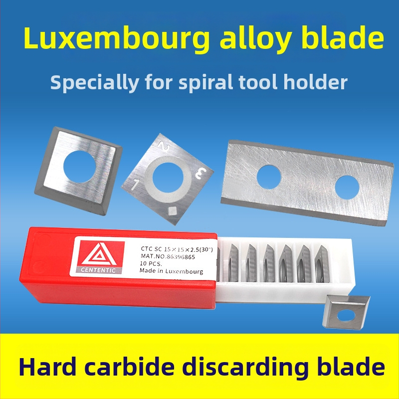 Luxembourg karbidové čepele – špirálová hlava frézy pre koncovú frézu, štvorstranný plánovací nástroj