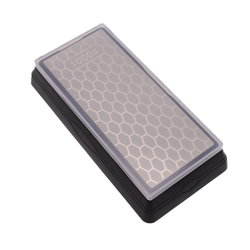 Piatră de ascuțit diamantată, dublu-față, cu suprafață fagure pentru cuțite de bucătărie și cuțite pentru os