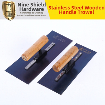Putty knife és vakolókanál, rozsdamentes acél pengével és fa nyéllel, Clay board sorozat, mérnöki felhasználásra