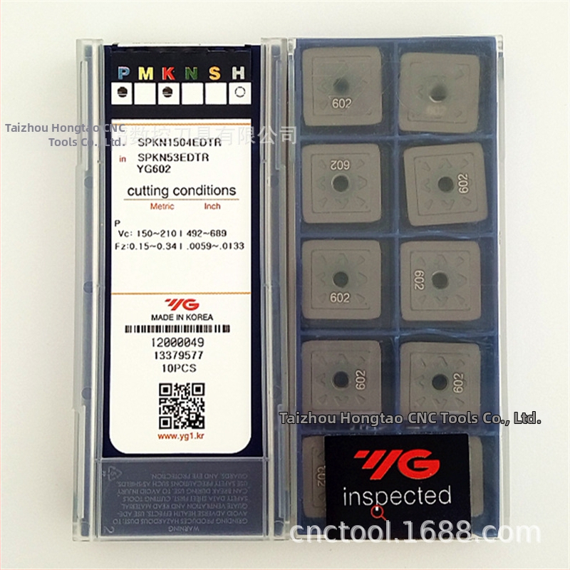 APKT100308PDTR YG602 CNC frézovacia vložka – hlava zliatiny