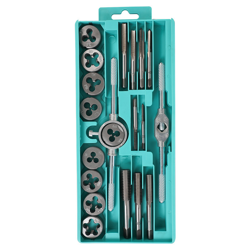 Set de instrumente pentru filetare cu șurubelniță, filetare manuală, burghiu și unelte de filetare