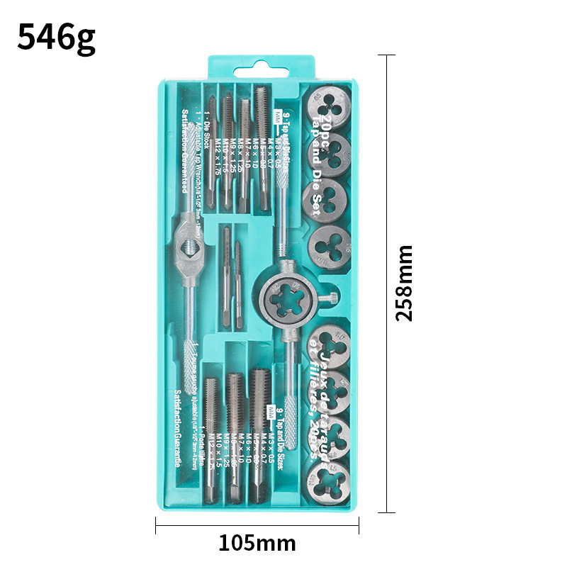 Set de instrumente pentru filetare cu șurubelniță, filetare manuală, burghiu și unelte de filetare