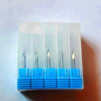 Freză combinată din oțel wolfram, cu lamă unică, unghi de tăiere 45°, diametru de tăiere 1.0–3.175 mm, adâncime maximă de tăiere 1–22 mm