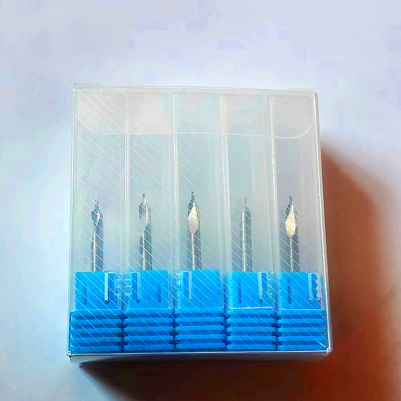 Freză combinată din oțel wolfram, cu lamă unică, unghi de tăiere 45°, diametru de tăiere 1.0–3.175 mm, adâncime maximă de tăiere 1–22 mm