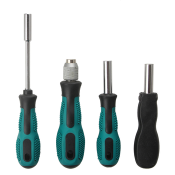 Set de șurubelnițe cu mâner clichet, multifuncțional, din oțel cu carbon, magnetic