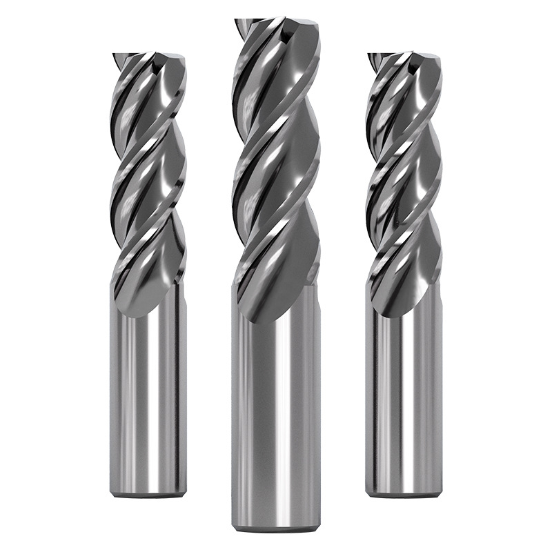Endmill za aluminij s premazom volframovog čelika, tri oštrice, ravna strana, freza za aluminijske legure