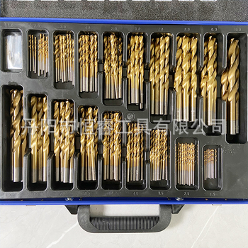 Σετ 170 τεμαχίων τρυπανιών από κράμα υψηλής ταχύτητας με επικάλυψη τιτανίου, για διάτρηση οπών