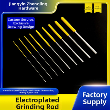 Diamantová cylindrická elektroplášťovaná brúsna tyč na brúsenie vnútorných otvorov foriem; Značka Delling; Modely: 1×160, 1.2×160, 1.5×160, 1.7×160; Materiál: zlaté oceľové abrazívum; Prispôsobenie: Áno