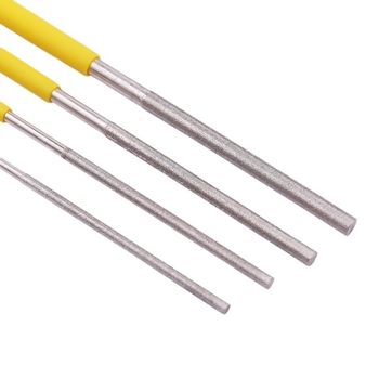 Șlefuitor cilindric diamantat electroplacat pentru lustruirea găurilor interne ale matrițelor; Brand Delling; Modele: 1×160, 1.2×160, 1.5×160, 1.7×160; Material: abraziv oțel aurit; Personalizare: Disponibilă