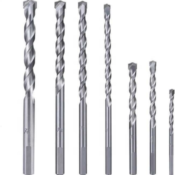 JD Tool Beton ütőfuró bit csempézéshez, vastágított volfrám-ötvözetből, háromszög alakú fogantyúval, nettó tömeg 50 g