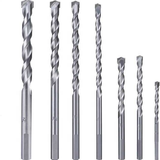 JD Tool Beton ütőfuró bit csempézéshez, vastágított volfrám-ötvözetből, háromszög alakú fogantyúval, nettó tömeg 50 g