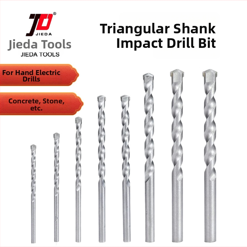 JD Tool Betónová vrtacia čepeľ s trojuholníkovou rúčkou, z volfrámovej ocele, hmotnosť 50 g