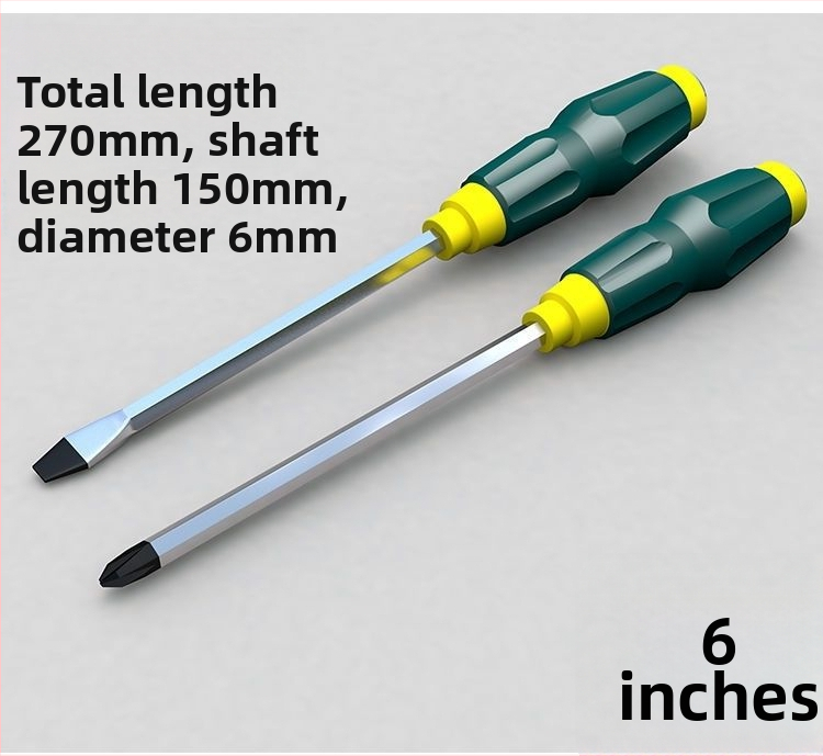 Magnetická Phillips skrutkovač z Cr-V ocele s plastovou rukoväťou, hmotnosť 0,24 kg